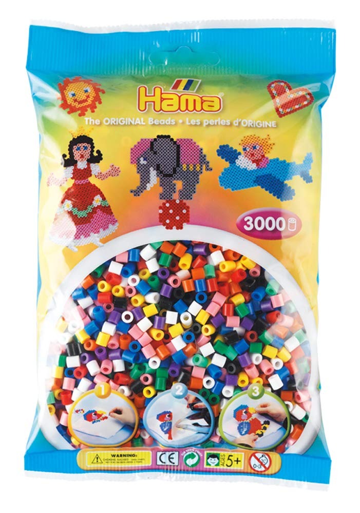 Cover for Strijkkralen Hama 3000 Stuks Primair (Toys) (2017)