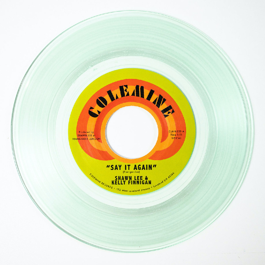 Cover for Shawn Lee &amp; Kelly Finnigan · Say It Again / Harpsichord Rock (7") [Coke Bottle Clear Vinyl edition] (2025)