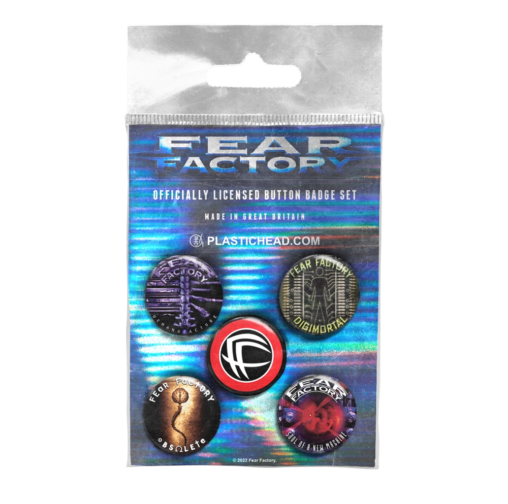 Cover for Fear Factory · Albums 1992-2001 Button Badge Set (Badge) (2022)