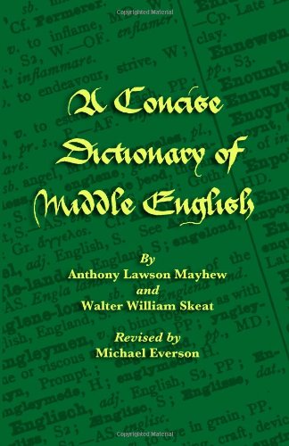 Cover for Walter William Skeat · A Concise  Dictionary of Middle English (Hardcover Book) (2009)