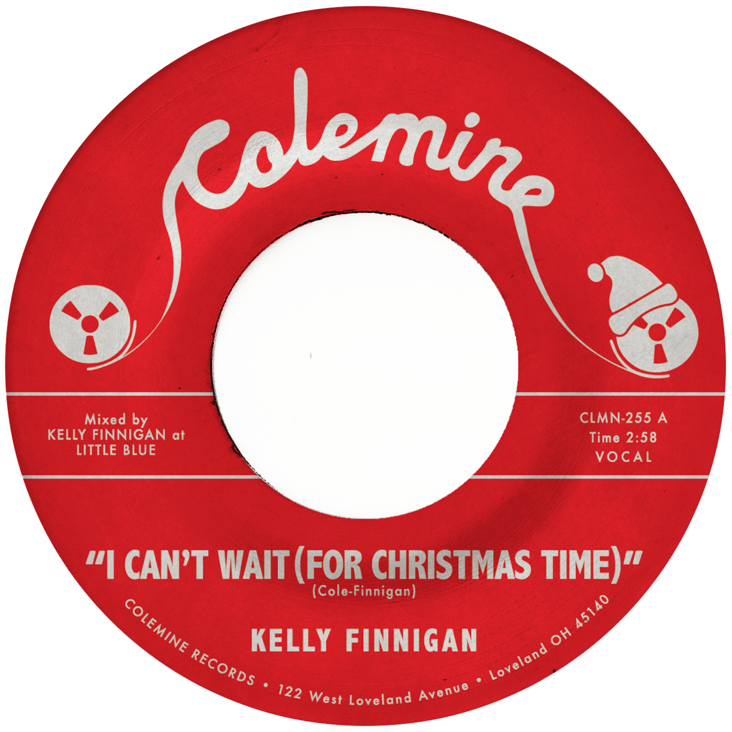 Cover for Kelly Finnigan · I Can't Wait (For Christmas Time) / Snowy Night In Ohio (7") [White Snow Vinyl edition] (2025)