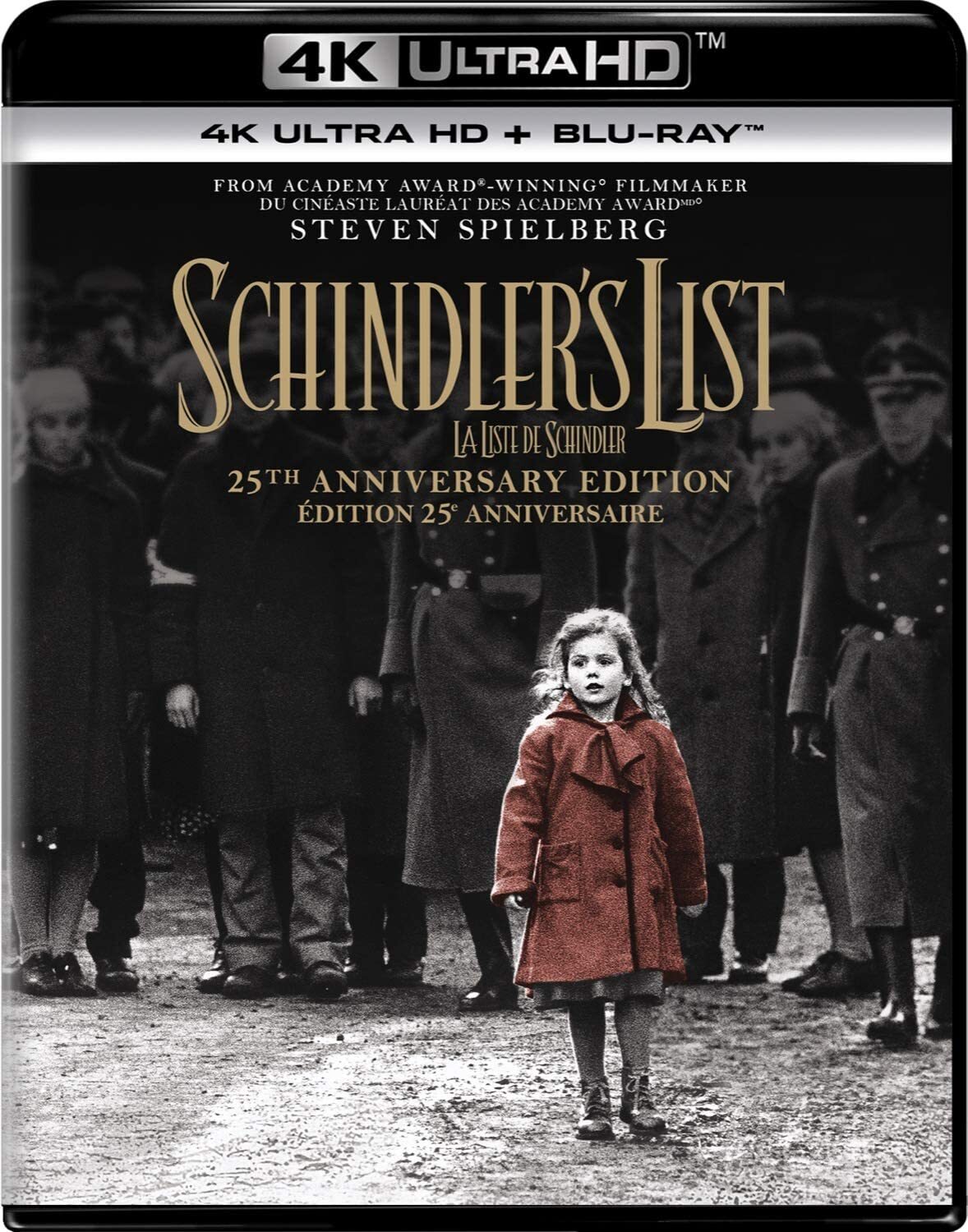 Cover for 4k Ultra Hd · Schindlers List: 25th Anniversary Edition [4K UHD] (4K Ultra HD) (2018)