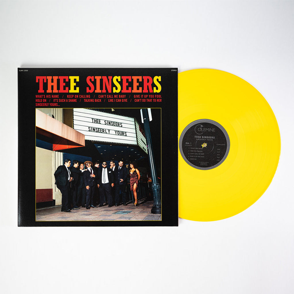 Cover for Thee Sinseers · Sinseerly Yours (LP) [Opaque Yellow Vinyl edition] (2024)
