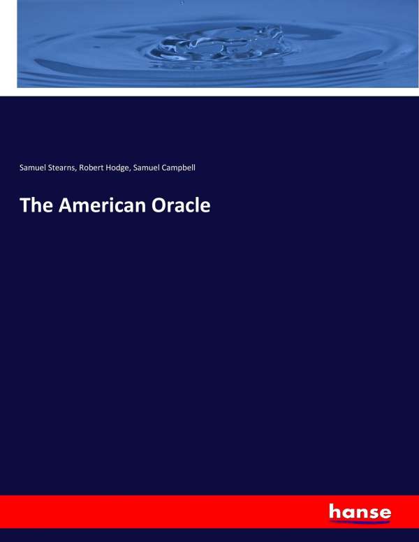 Cover for Stearns · The American Oracle (Book) (2017)