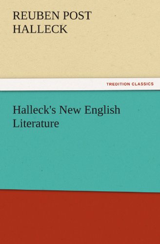 Cover for Reuben Post Halleck · Halleck's New English Literature (Tredition Classics) (Paperback Book) (2011)
