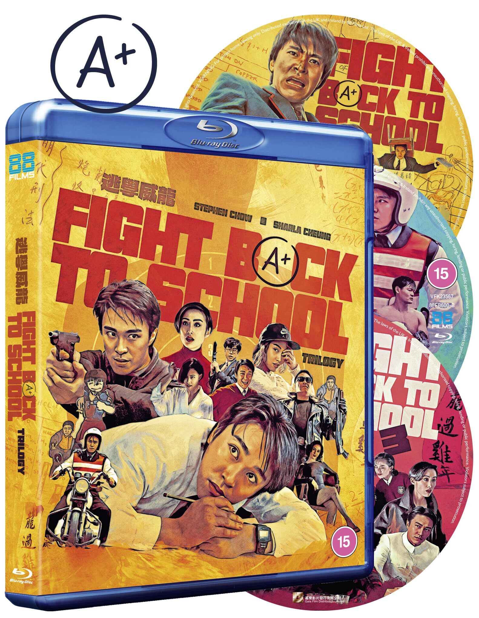 Cover for Gordon Chan · Fight Back To School Trilogy (Blu-ray) (2024)