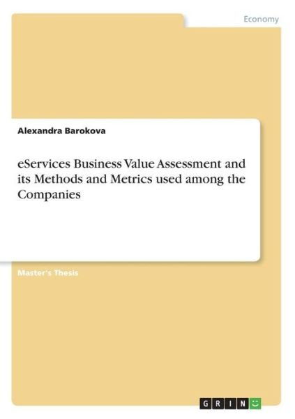 Cover for Barokova · Eservices Business Value Asses (Book) (2016)