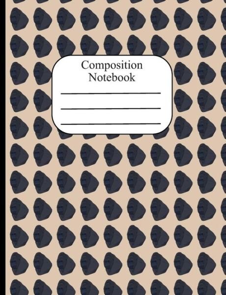 Cover for Cute Varmint Journals · Composition Notebook Gorilla Head Polka Dot Wide Ruled Composition Book - 120 Pages - 60 Sheets (Paperback Book) (2019)