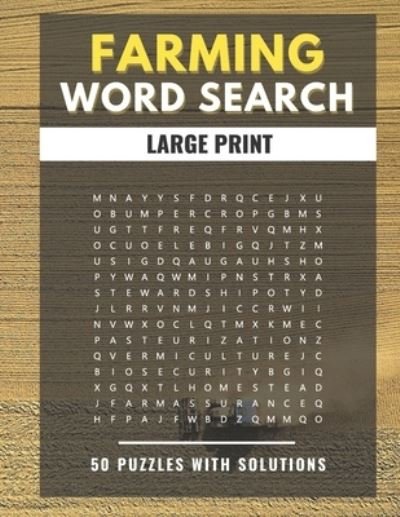 Cover for Belfen Wordsearch · Farming Word Search Large Print 50 puzzles With Solutions (Paperback Book) (2020)
