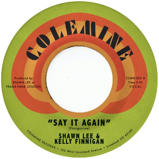 Cover for Shawn Lee &amp; Kelly Finnigan · Say It Again / Harpsichord Rock (7") (2025)