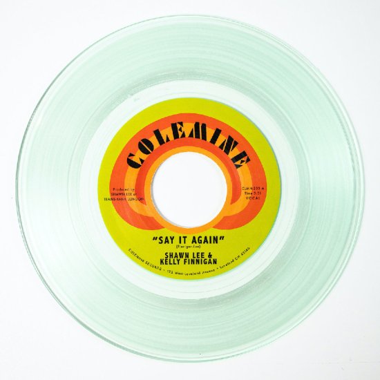 Cover for Shawn Lee &amp; Kelly Finnigan · Say It Again / Harpsichord Rock (7") [Coke Bottle Clear Vinyl edition] (2025)