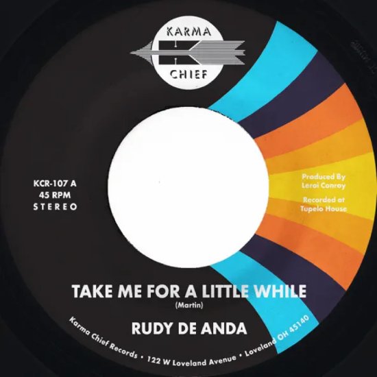 Cover for Rudy De Anda · Take Me For A Little While / 83 (7") (2024)