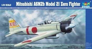 Cover for Trumpeter · 1/24 Mitsubishi A6m2b Model 21 Zero Fighter (Toys)