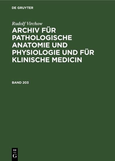 Cover for Rudolf Virchow (N/A) (1911)