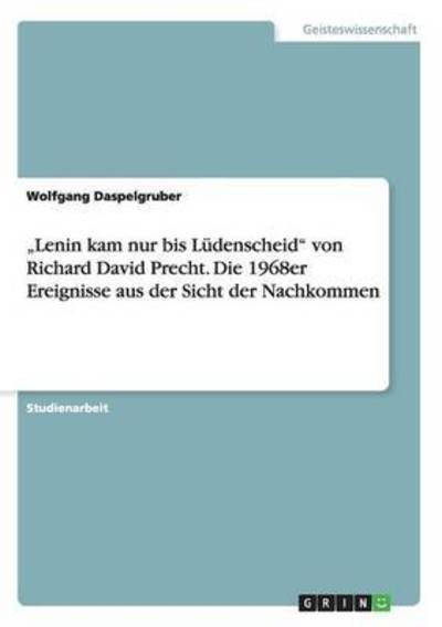 Cover for Daspelgruber · "Lenin kam nur bis Lüdensc (Book) (2015)