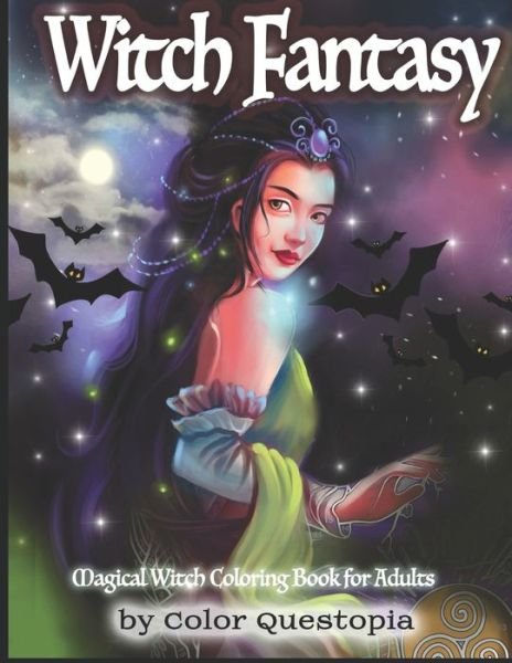Cover for Color Questopia · Witch Fantasy - Magical Witch Coloring Book For Adults: Mosaic Pagan Coloring Book With Magical Women and Witchcraft - Adult Color by Number (Paperback Book) (2020)