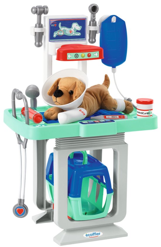 Cover for Ecoiffier · Dyrlæge operationsbord m/15 dele (Toys) (2020)