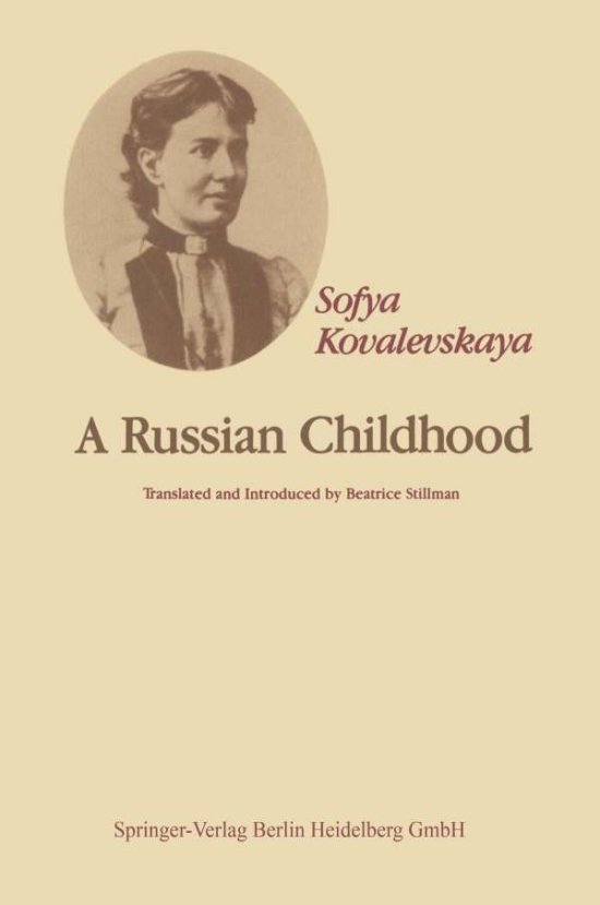 Cover for S. Kovalevskaya · A Russian Childhood (Paperback Book) [Softcover reprint of hardcover 1st ed. 1978 edition] (2010)