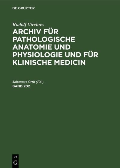 Cover for Johannes Orth · Rudolf Virchow (N/A) (1910)