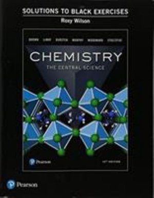 Cover for Theodore Brown · Student Solutions Manual (Black Exercises) for Chemistry: The Central Science (Paperback Book) (2017)