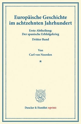 Cover for Noorden · Europäische Geschichte im achtz (Book) (2013)
