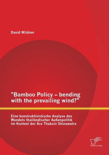 Cover for David Wildner · "Bamboo Policy - Bending with the Prevailing Wind? " Eine Konstruktivistische Analyse Des Wandels Thailändischer Außenpolitik Im Kontext Der Ära Thaksin Shinawatra (Paperback Book) [German edition] (2012)