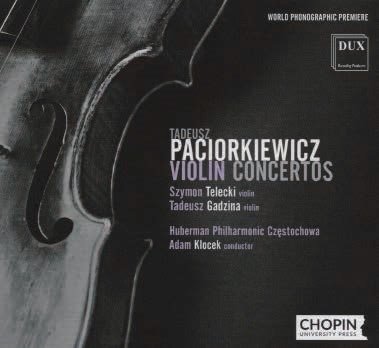 Cover for Paciorkiewicz / Klocek / Gadzina · Violin Concertos (CD) (2021)