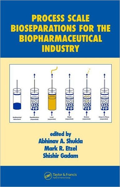 Cover for Process Scale Bioseparations for the Biopharmaceutical Industry - Biotechnology and Bioprocessing (Hardcover Book) (2006)