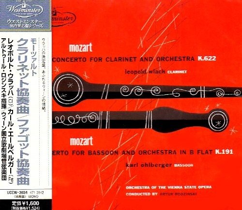Cover for Wolfgang Amadeus Mozart  · Clarinet &amp; Bassoon Concertos (CD)