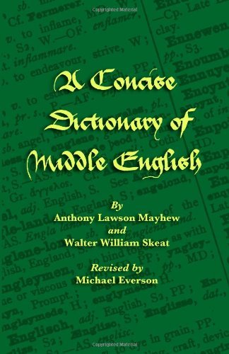 Cover for Walter William Skeat · A Concise  Dictionary of Middle English (Hardcover Book) (2009)