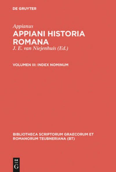 Cover for Appian · Historia Romana, Vol. III Pb (Book) [Reprint from 1939 edition] (1998)