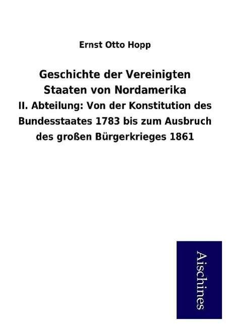 Cover for Hopp · Geschichte der Vereinigten Staaten (Book)