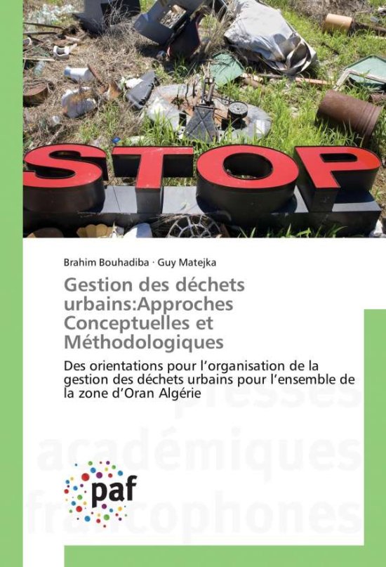 Cover for Bouhadiba · Gestion des déchets urbains:A (Book)