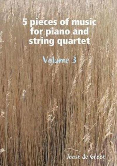 Cover for Joost de Groot · 5 pieces of music for piano and string quartet Volume 3 (Paperback Book) (2017)