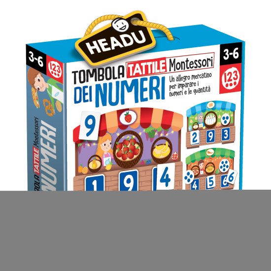 Cover for Headu: Montessori · Tombola Tattile Dei Numeri (MERCH)