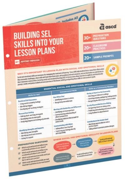 Cover for Jeffrey Benson · Building Sel Skills Into Your Lesson Plans (Quick Reference Guide) (Paperback Book) (2022)