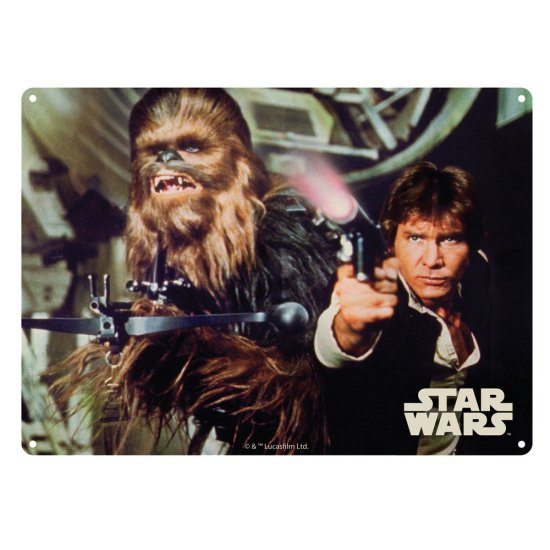 Cover for Star Wars · Star Wars: Han Solo And Chewbacca (Targa Metallica Grande) (Toys)