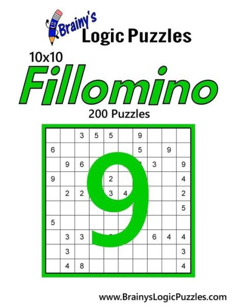 Cover for Brainy's Logic Puzzles · Brainy's Logic Puzzles 10x10 Fillomino #9 (Paperback Book) (2017)