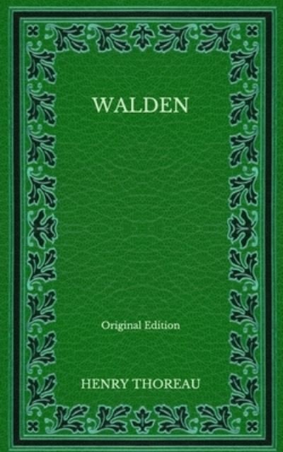 Cover for Henry Thoreau · Walden - Original Edition (Paperback Book) (2020)