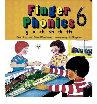 Cover for Sara Wernham · Finger Phonics book 6: in Precursive Letters (British English edition) - Jolly Phonics: Finger Phonics (Board book) (1994)