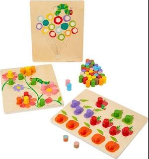 Cover for Small Foot · Rupsje Nooitgenoeg Houten Kleurenspel (Toys) (2024)
