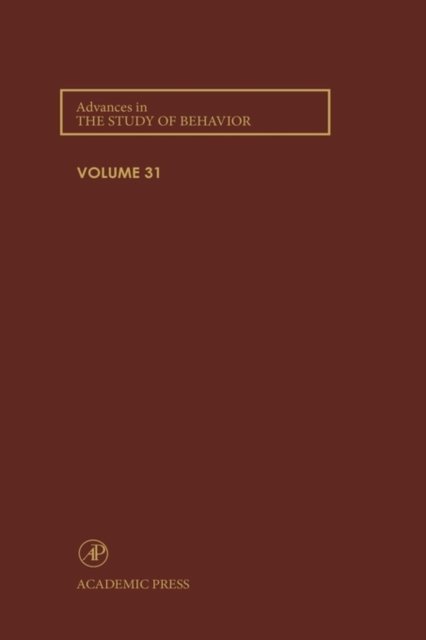 Cover for Dr. Peter J. B. Slater · Advances in the Study of Behavior - Advances in the Study of Behavior (Hardcover Book) (2001)