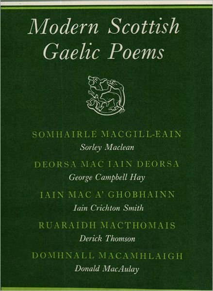Cover for Y Mishima · Modern Scottish Gaelic Poems: Duanaire DA-Theangach (Hardcover Book) (1976)