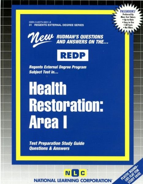 Cover for Jack Rudman · Health Restoration: Area I (Regents External Degree Program Series) (Passbooks) (Regents External Degree Series) (Spiral Book) (2016)