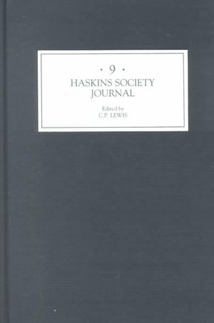 Cover for C.p. Lewis · The Haskins Society Journal 9: 1997. Studies in Medieval History - Haskins Society Journal (Hardcover Book) (2001)
