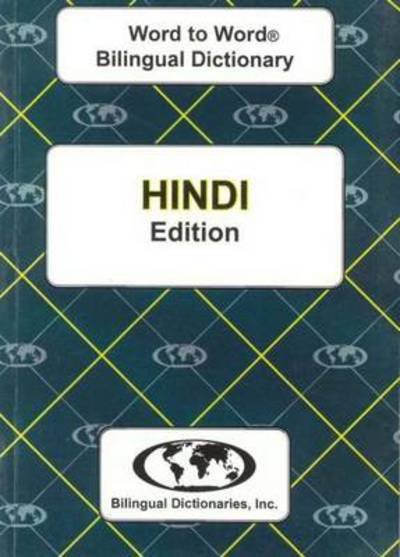 Cover for C. Sesma · English-Hindi &amp; Hindi-English Word-to-Word Dictionary (Paperback Book) (2011)