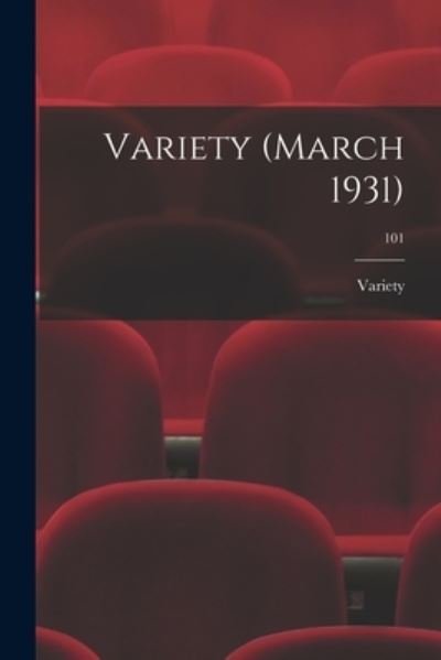 Cover for Variety · Variety ; 101 (Paperback Book) (2021)