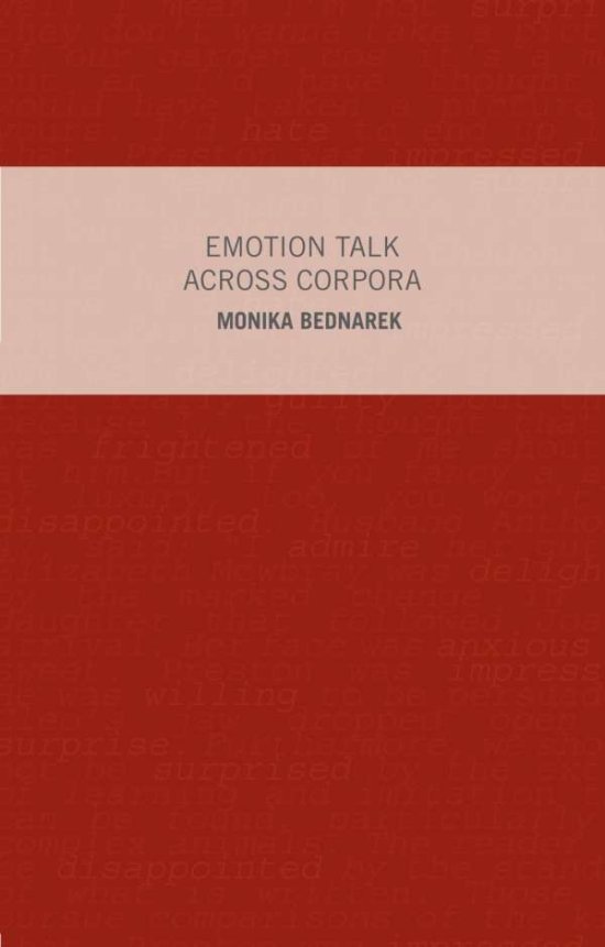 Cover for M. Bednarek · Emotion Talk Across Corpora (Paperback Book) (2008)
