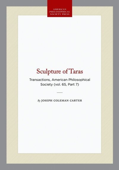 Cover for Joseph Coleman Carter · Sculpture of Taras (Book) (1975)