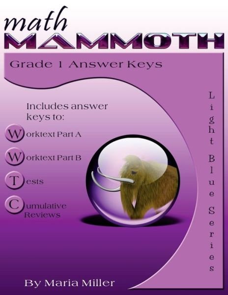 Cover for Dr Maria Miller · Math Mammoth Grade 1 Answer Keys (Paperback Book) (2012)